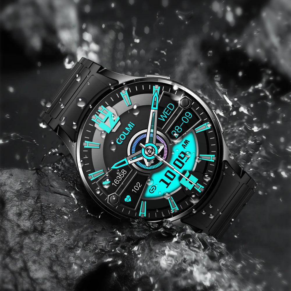 Colmi i28 Ultra Smartwatch mit IP68-Wasserschutzklasse, fortschrittlicher Gesundheitsüberwachung, 10-tägiger Akkulaufzeit und robustem Design.