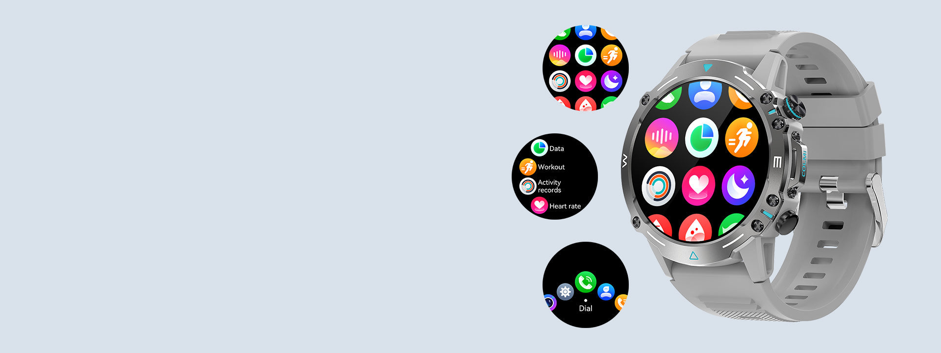 Die Colmi M42 Smartwatch bietet einen anpassbaren UI-Modus, ein schlankes Design, über 100 Sportmodi und eine Akkulaufzeit von 10 Tagen.