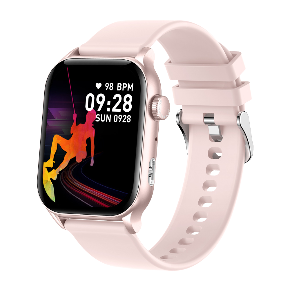 COLMI P78 Smartwatch 1,96 Zoll Outdoor-Sport Fitness 3 ATM wasserdicht Pink