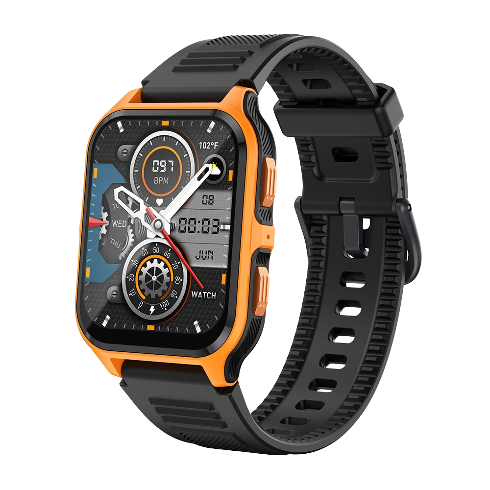 COLMI P73 Smartwatch, 1,9″ Display, Außentelefonie, IP68 wasserdicht, orange/schwarz