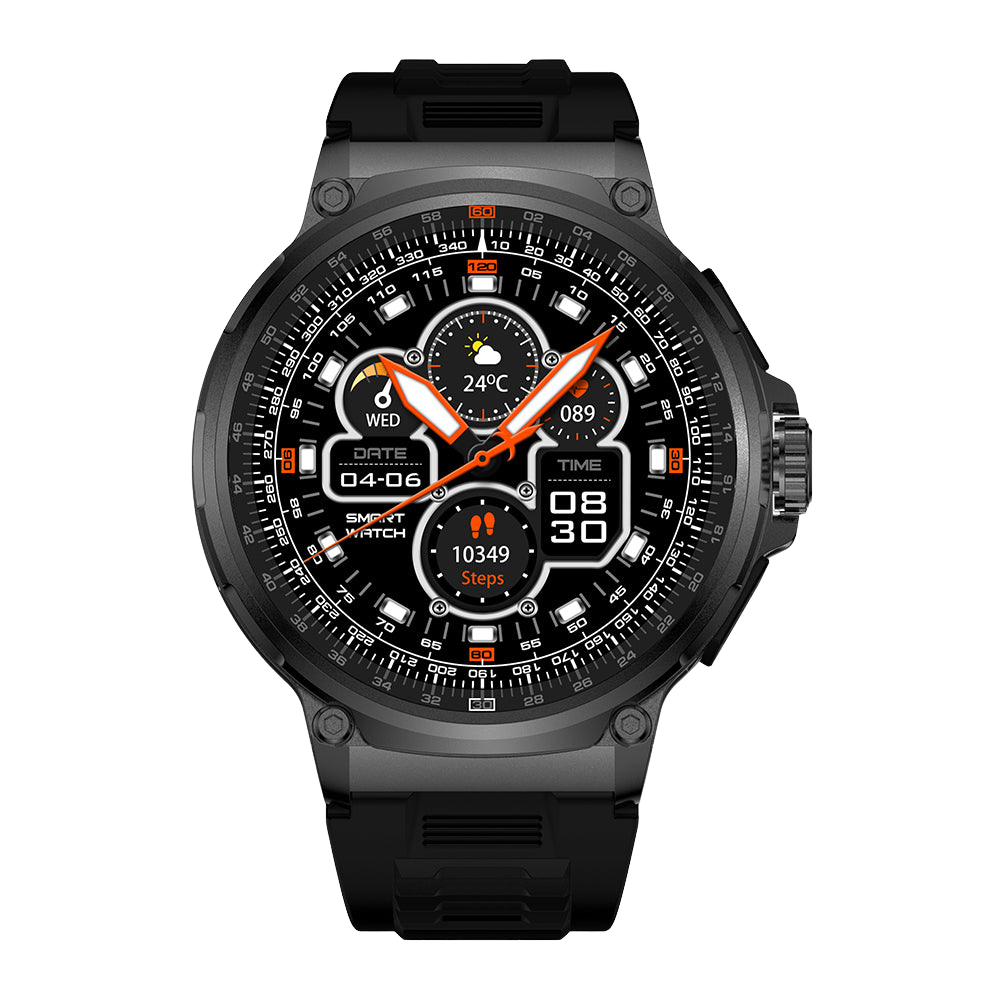 COLMi V69 Smartwatch – 1,85 Zoll großes Display, Gesundheitsüberwachung, wasserdicht und stilvolles schwarzes Frontdisplay