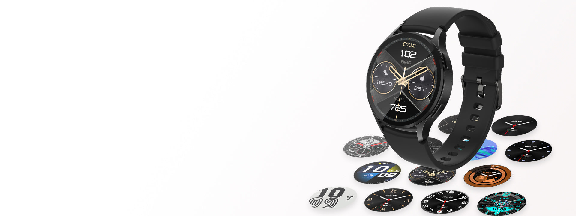 Colmi i28 Ultra Smartwatch mit Sprachsteuerung für das Zifferblatt, fortschrittlicher Gesundheitsüberwachung, 10-tägiger Akkulaufzeit und IP68-Wasserdichtigkeitsklasse.