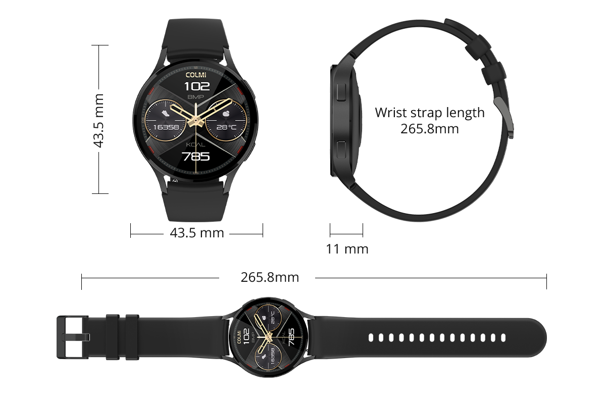 Vorschau auf die Colmi i28 Ultra Smartwatch mit fortschrittlicher Gesundheitsüberwachung, 10-tägiger Akkulaufzeit und IP68-Wasserdichtigkeitsklasse.
