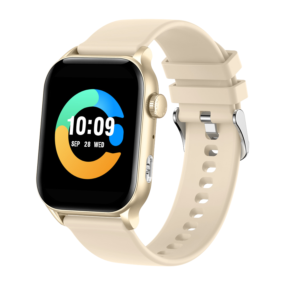 COLMI P78 Smartwatch 1,96 Zoll Outdoor-Sport Fitness 3 ATM wasserdicht Gold
