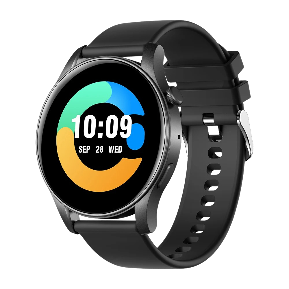 COLMI V73 Smartwatch mit elegantem AMOLED-Display, Fitness-Tracking, IP68 wasserdicht, Schwarz